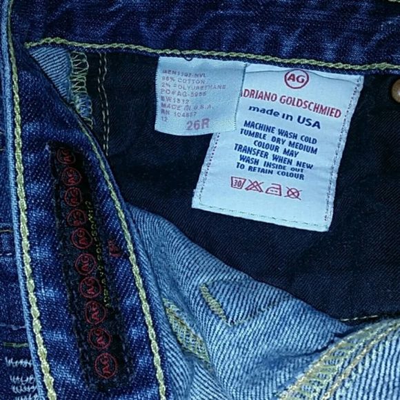 ❤️5/$25Vintage USA Adriano Goldschmied AG 24 by 32 Endear wings skinny leg jeans - Picture 3 of 6